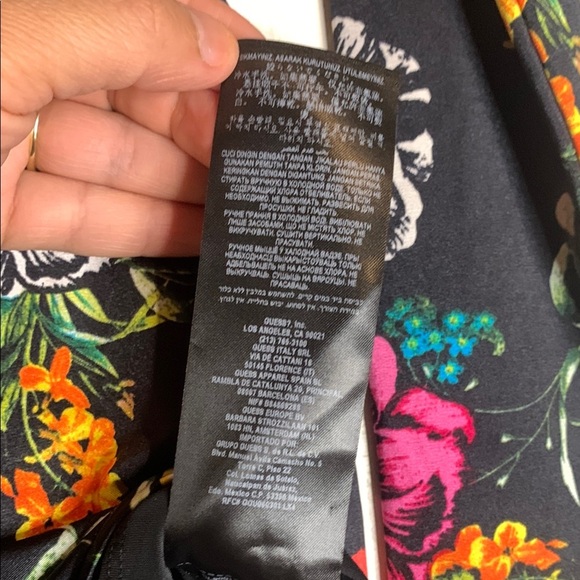 GUESS Floral Black Jumpsuit - Picture 10 of 13